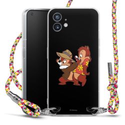 New Carry Case Transparent Stoff colourful/silber