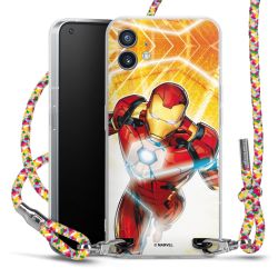 New Carry Case Transparent Stoff colourful/silber