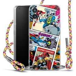 New Carry Case Transparent Stoff colourful/silber