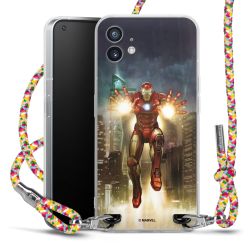 New Carry Case Transparent Stoff colourful/silber