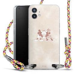 New Carry Case Transparent Stoff colourful/silber