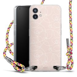 New Carry Case Transparent Stoff colourful/silber