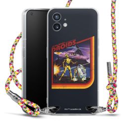 New Carry Case Transparent Stoff colourful/silber