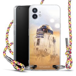 New Carry Case Transparent Stoff colourful/silber