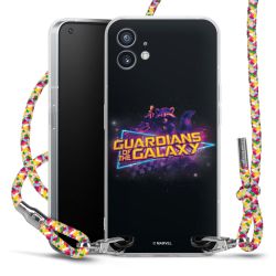 New Carry Case Transparent Stoff colourful/silber