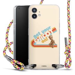 New Carry Case Transparent Stoff colourful/silber