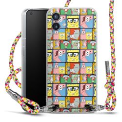 New Carry Case Transparent Stoff colourful/silber