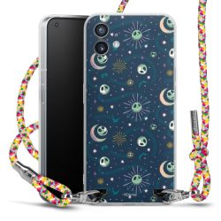 New Carry Case Transparent Stoff colourful/silber