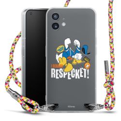 New Carry Case Transparent Stoff colourful/silber