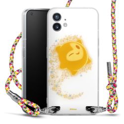 New Carry Case Transparent Stoff colourful/silber