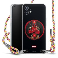 New Carry Case Transparent Stoff colourful/silber