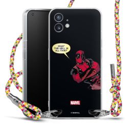 New Carry Case Transparent Stoff colourful/silber