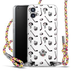 New Carry Case Transparent Stoff colourful/silber