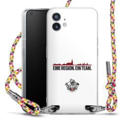 New Carry Case Transparent Stoff colourful/silber