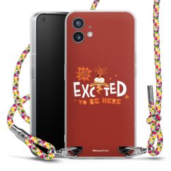 New Carry Case Transparent Stoff colourful/silber