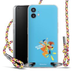 New Carry Case Transparent Stoff colourful/silber