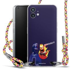 New Carry Case Transparent Stoff colourful/silber