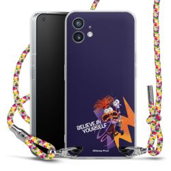 New Carry Case Transparent Stoff colourful/silber