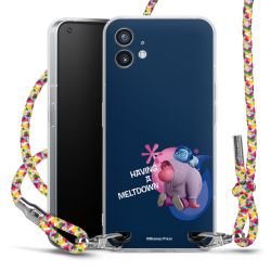 New Carry Case Transparent Stoff colourful/silber