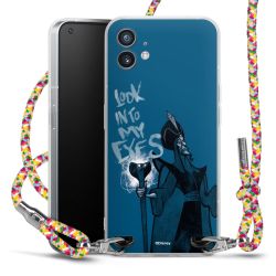 New Carry Case Transparent Stoff colourful/silber