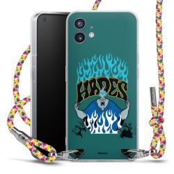 New Carry Case Transparent Stoff colourful/silber