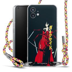 New Carry Case Transparent Stoff colourful/silber