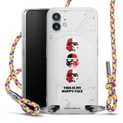 New Carry Case Transparent Stoff colourful/silber