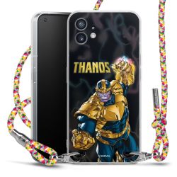 New Carry Case Transparent Stoff colourful/silber