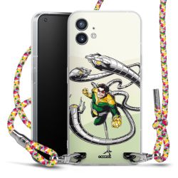 New Carry Case Transparent Stoff colourful/silber