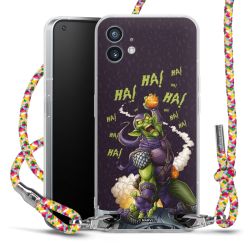 New Carry Case Transparent Stoff colourful/silber