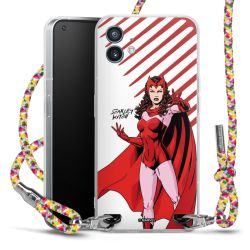 New Carry Case Transparent Stoff colourful/silber