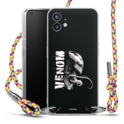 New Carry Case Transparent Stoff colourful/silber