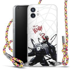 New Carry Case Transparent Stoff colourful/silber