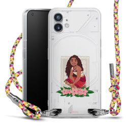 New Carry Case Transparent Stoff colourful/silber