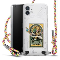 New Carry Case Transparent Stoff colourful/silber