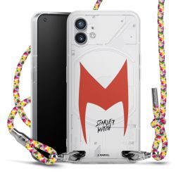 New Carry Case Transparent Stoff colourful/silber