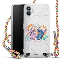 New Carry Case Transparent Stoff colourful/silber