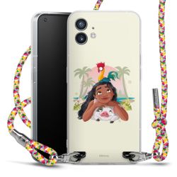 New Carry Case Transparent Stoff colourful/silber