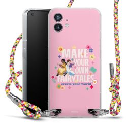 New Carry Case Transparent Stoff colourful/silber