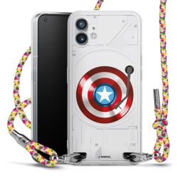 New Carry Case Transparent Stoff colourful/silber