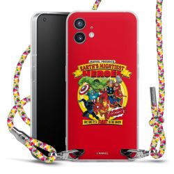 New Carry Case Transparent Stoff colourful/silber