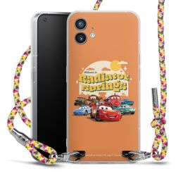 New Carry Case Transparent Stoff colourful/silber