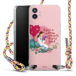 New Carry Case Transparent Stoff colourful/silber