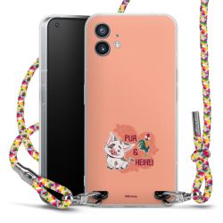 New Carry Case Transparent Stoff colourful/silber