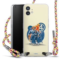 New Carry Case Transparent Stoff colourful/silber