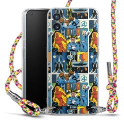 New Carry Case Transparent Stoff colourful/silber