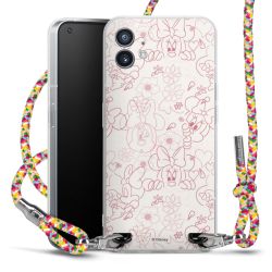 New Carry Case Transparent Stoff colourful/silber