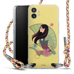 New Carry Case Transparent Stoff colourful/silber