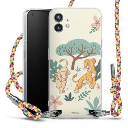 New Carry Case Transparent Stoff colourful/silber