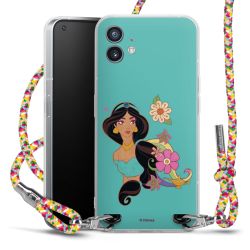 New Carry Case Transparent Stoff colourful/silber